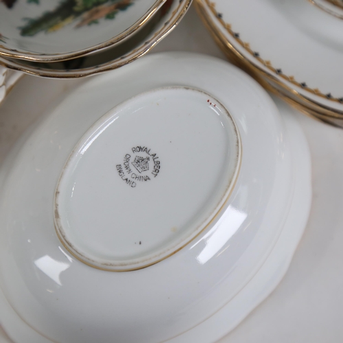 549 - 1920s Royal Albert tea service for 12 people, with Floral Sprig design, missing 1 saucer