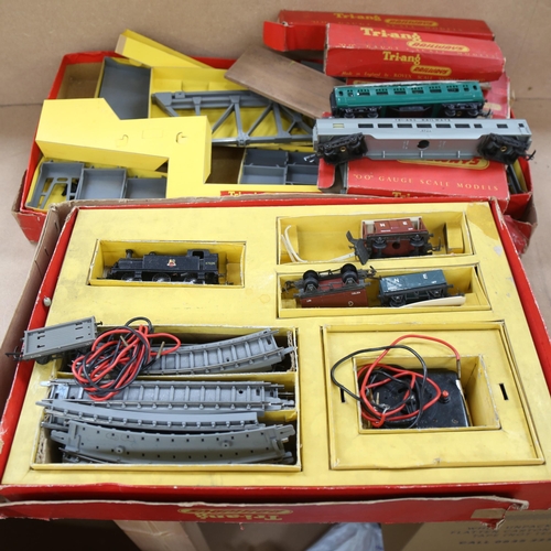 597 - Tri-ang R3X Goods Train set, various wagons etc