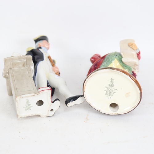 641 - 2 Royal Doulton figures - Captain, and Town Crier