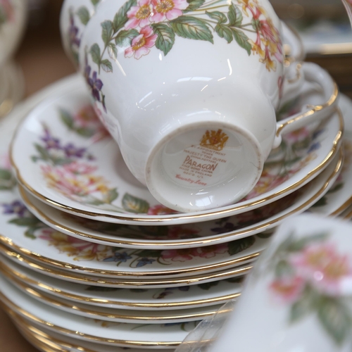 676 - Paragon Country Lane dinner service and matching coffee set, including tureens and sauce boat