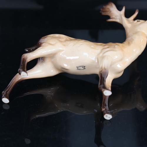 714 - Beswick porcelain stag figure, height 20cm