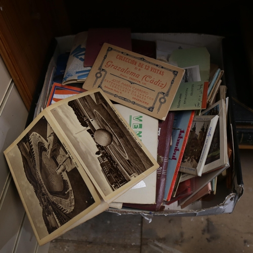 758 - A boxful of postcards and ephemera