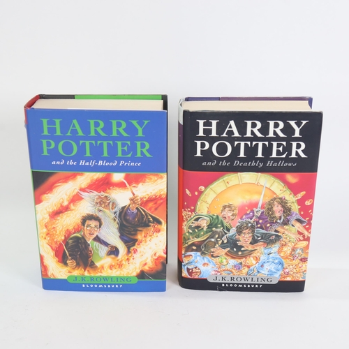 762 - 2 J K Rowling Harry Potter hardback First Editions, including The Half-Blood Prince, and The Deathly... 