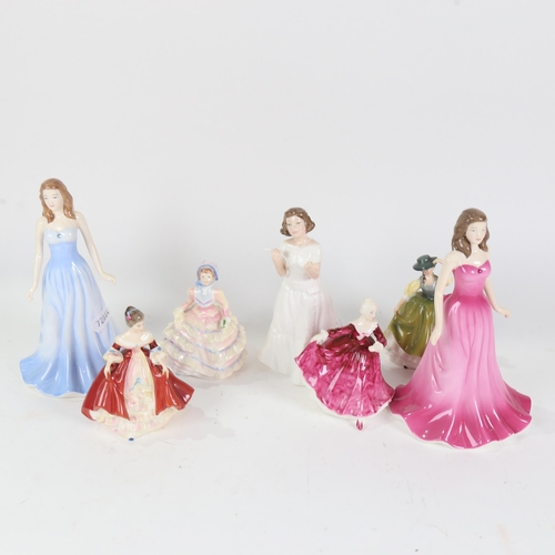 776 - 7 Royal Doulton porcelain lady figures