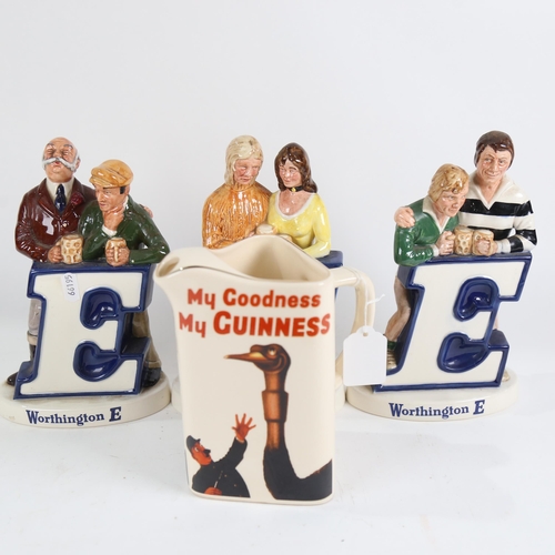 784 - A Guinness jug, and 3 Beswick Worthington E figures (4)