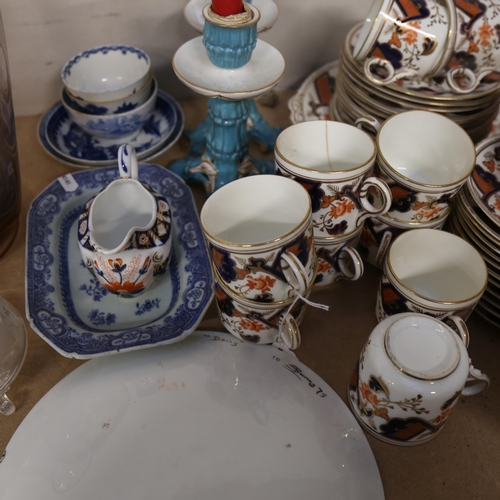 810 - Various ceramics and collectables, including Imari style tea set, hand painted porcelain portrait pl... 