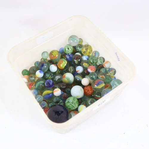 820 - A collection of glass marbles