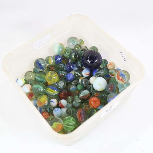 820 - A collection of glass marbles