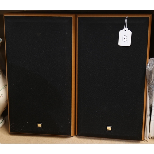 828 - Pair of KEF Cresta bookshelf speakers