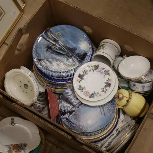 865 - A large quantity of various ceramics (2 boxes)