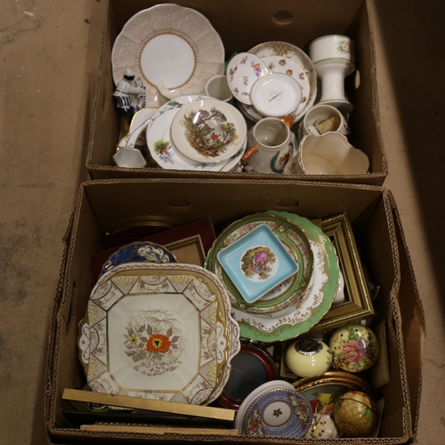 868 - A large quantity of various ceramics (2 boxes)