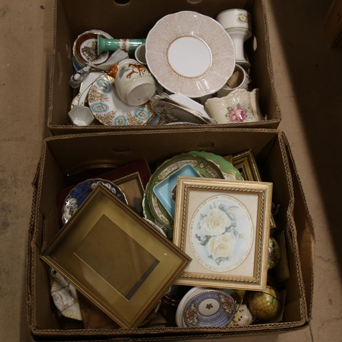 868 - A large quantity of various ceramics (2 boxes)