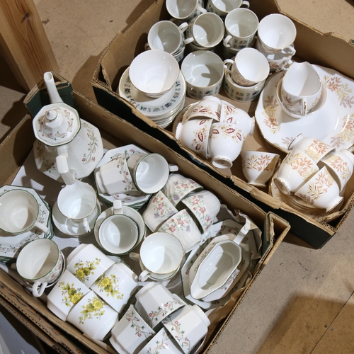 874 - A large quantity of various ceramics and tea sets (3 boxes)