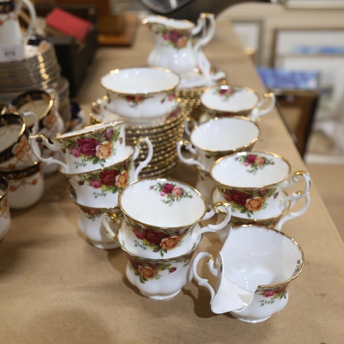 875 - Royal Albert Old Country Rose pattern part tea service