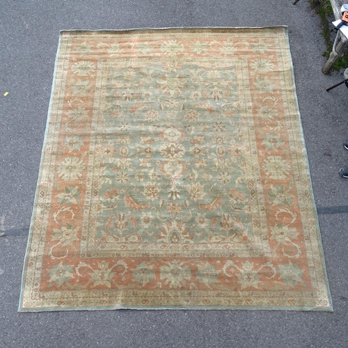 2731 - A Hill & Company cream ground Persian design carpet, 303cm x 248cm. Viewing by appointment.