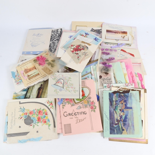 896 - A quantity of Vintage greetings cards