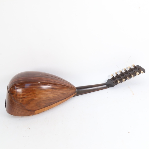 937 - An Italian rosewood bowl-back 12-string mandolin