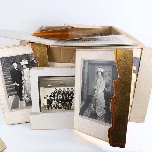 948 - A large quantity of Vintage Japanese family and wedding photographs, including New Grand Hotel in Yo... 