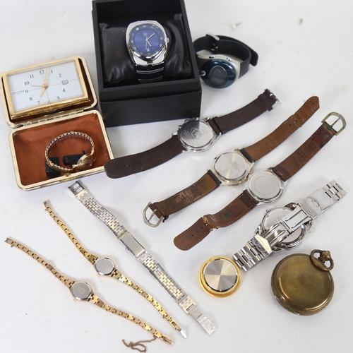 1162 - A collection of wristwatches, to include Rotary, Ben Sherman, Tissot Seastar, lady's Accurist wristw... 