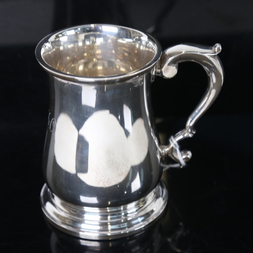 1259 - An Elizabeth II silver tankard, Birmingham 1958, maker's Adie Brothers Ltd, 13.1oz