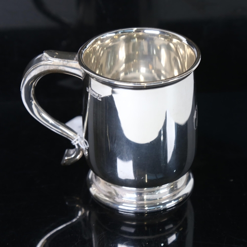 1262 - An Elizabeth II silver tankard, Birmingham 1958, maker's marks for Adie Brothers Ltd, 7.7oz