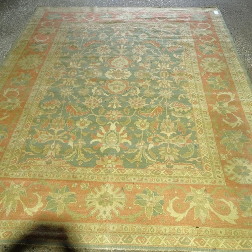 2731 - A Hill & Company cream ground Persian design carpet, 303cm x 248cm. Viewing by appointment.