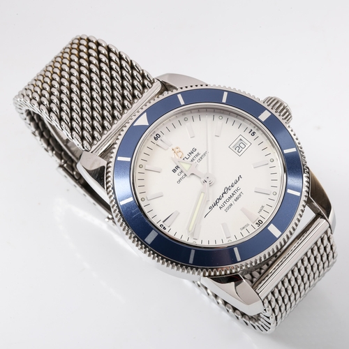 3 - BREITLING - a stainless steel Superocean Heritage 42 automatic bracelet watch, ref. A1732116, circa ... 