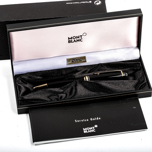 1041 - MONT BLANC - a ballpoint pen, model no 164, boxed with papers