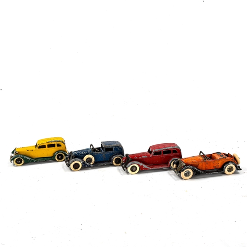 1083 - A group of 4 Tootsie diecast Graham Cars, made in USA 1933-35 (4)