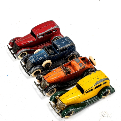 1083 - A group of 4 Tootsie diecast Graham Cars, made in USA 1933-35 (4)