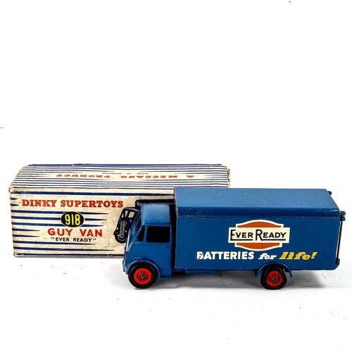 1084 - Dinky Supertoys Guy Van no. 918, advertising Eveready Batteries, original box