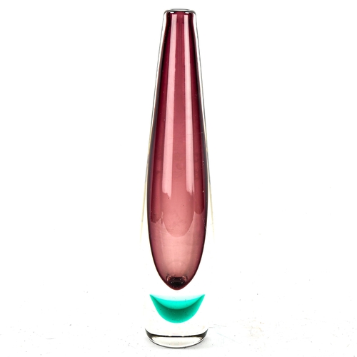 1110 - HADELAND OF NORWAY - a Studio glass vase of tapered form, height 26cm