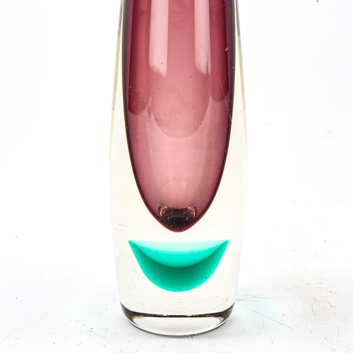 1110 - HADELAND OF NORWAY - a Studio glass vase of tapered form, height 26cm