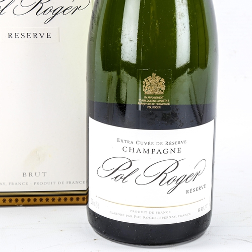 1151 - A bottle of Pol Roger Extra Cuvee de Reserve Champagne, boxed 75cl