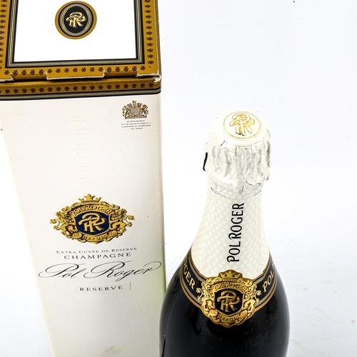 1151 - A bottle of Pol Roger Extra Cuvee de Reserve Champagne, boxed 75cl