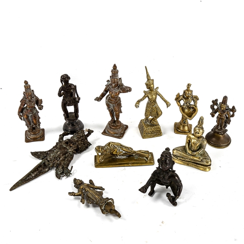 1192 - A group of Indian bronze deities (11)