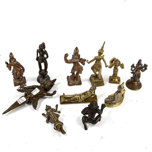 1192 - A group of Indian bronze deities (11)