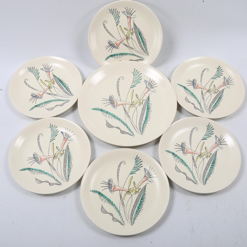 1279 - A Crown Devon mid-century dessert set and platter