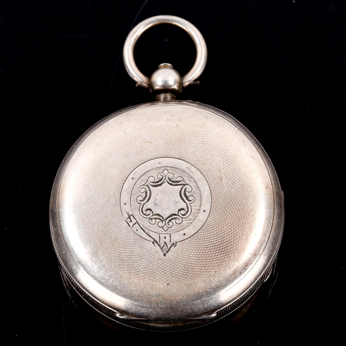 86 - An early 20th century silver-cased open-face key-wind pocket watch, by Fattorini & Sons of Bradford,... 