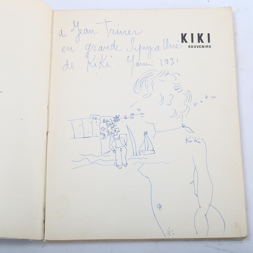 1506 - Kiki - Souvenirs, limited First Edition of 250 copies published 1929, with an original pen and ink d... 