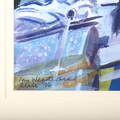 1565 - Ian Weatherhead RIBA (born 1932), watercolour, architectural study, 1996, signed, 27cm x 53cm, frame... 