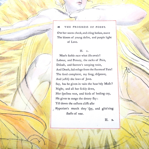 1591 - William Blake, lithograph, The Progress of Poesy, circa 1950, sheet 42cm x 32cm, unframed