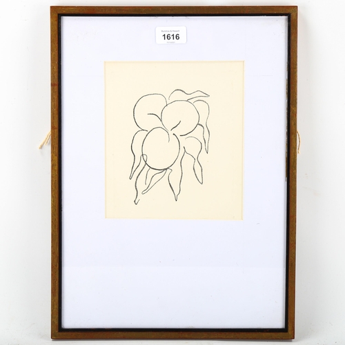 1616 - Henri Matisse, lithograph, fruit, issued Redfern Catalogue 1960s, 20cm x 18cm, framed