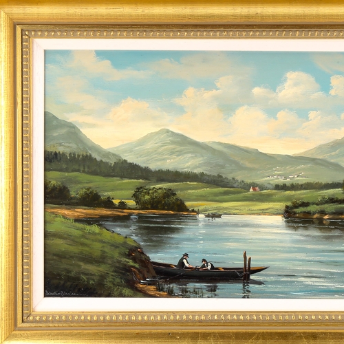 1636 - Salvatore Colacicco (Italian, born 1935), oil on board, river scene, signed, 28cm x 42cm, framed