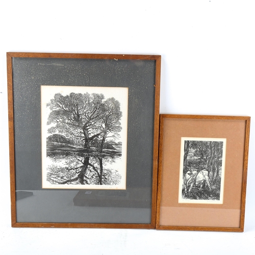 1643 - Leslie Benenson, 4 wood engravings, rural scenes and animals, all signed in pencil, framed (4)