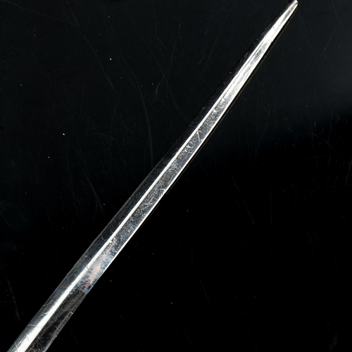 185 - A George III silver meat skewer, by George Smith III, hallmarks London 1782, length 32.5cm, 2.6oz