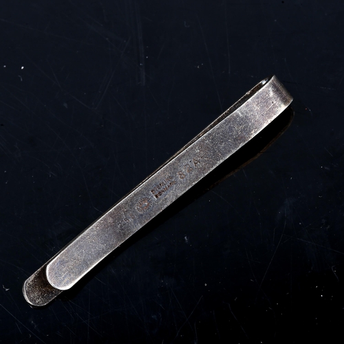 294 - GEORG JENSEN - a Vintage Danish stylised sterling silver tie clip, model no. 82A, length 58.5mm, 9.2... 