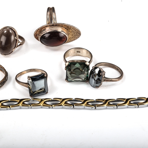 586 - Various jewellery, including bangles, rings, bracelet etc