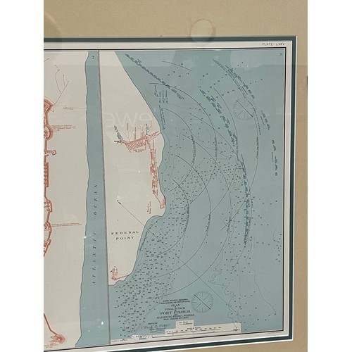 1062 - A 19th century map; Plan Of Final Attack On Fort Fisher And Adjoining Rebel Works, Made January 15th... 