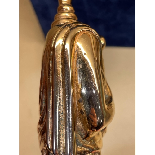 1140 - Giorgio De Chirico (1888 - 1978), gilt-bronze Classical figure holding a harp, signed on the base no... 